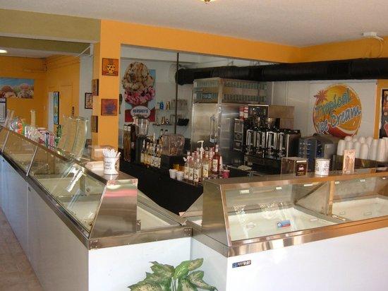 Tropical Ice Cream and Coffee